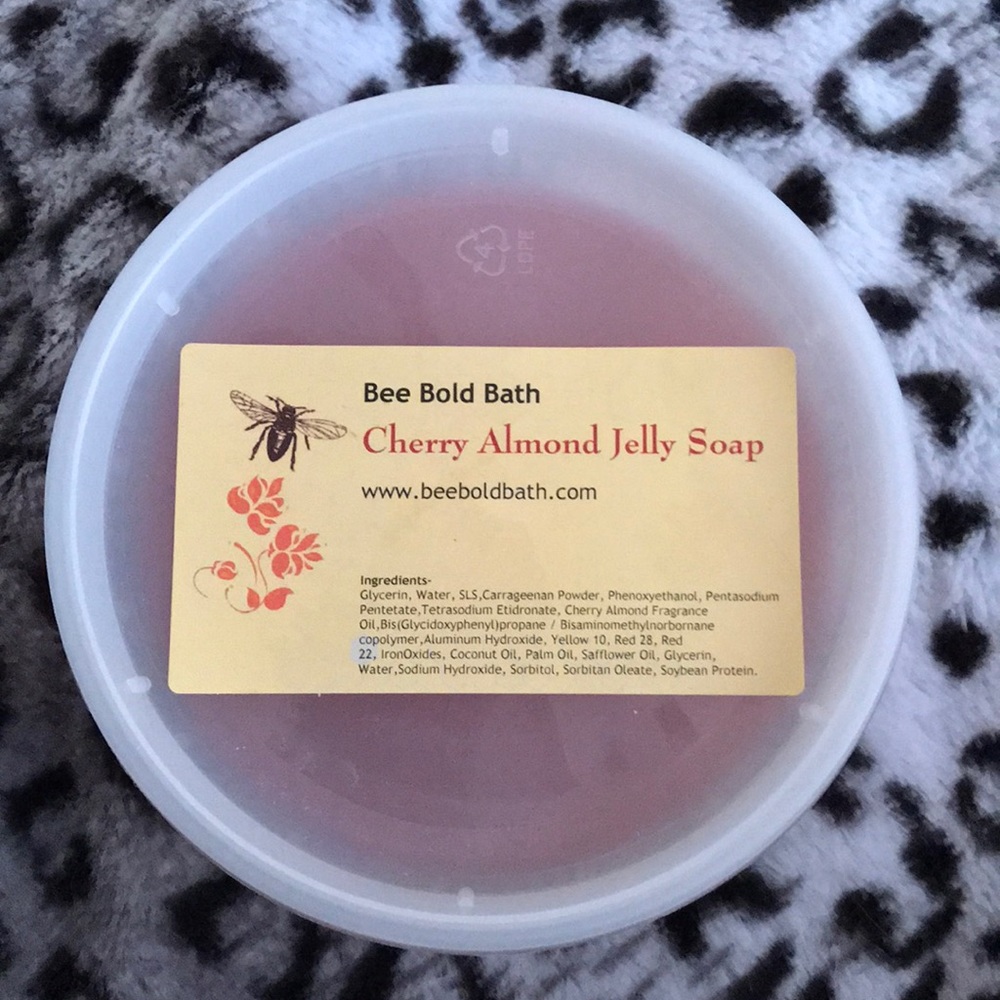 Cherry almond jelly soap